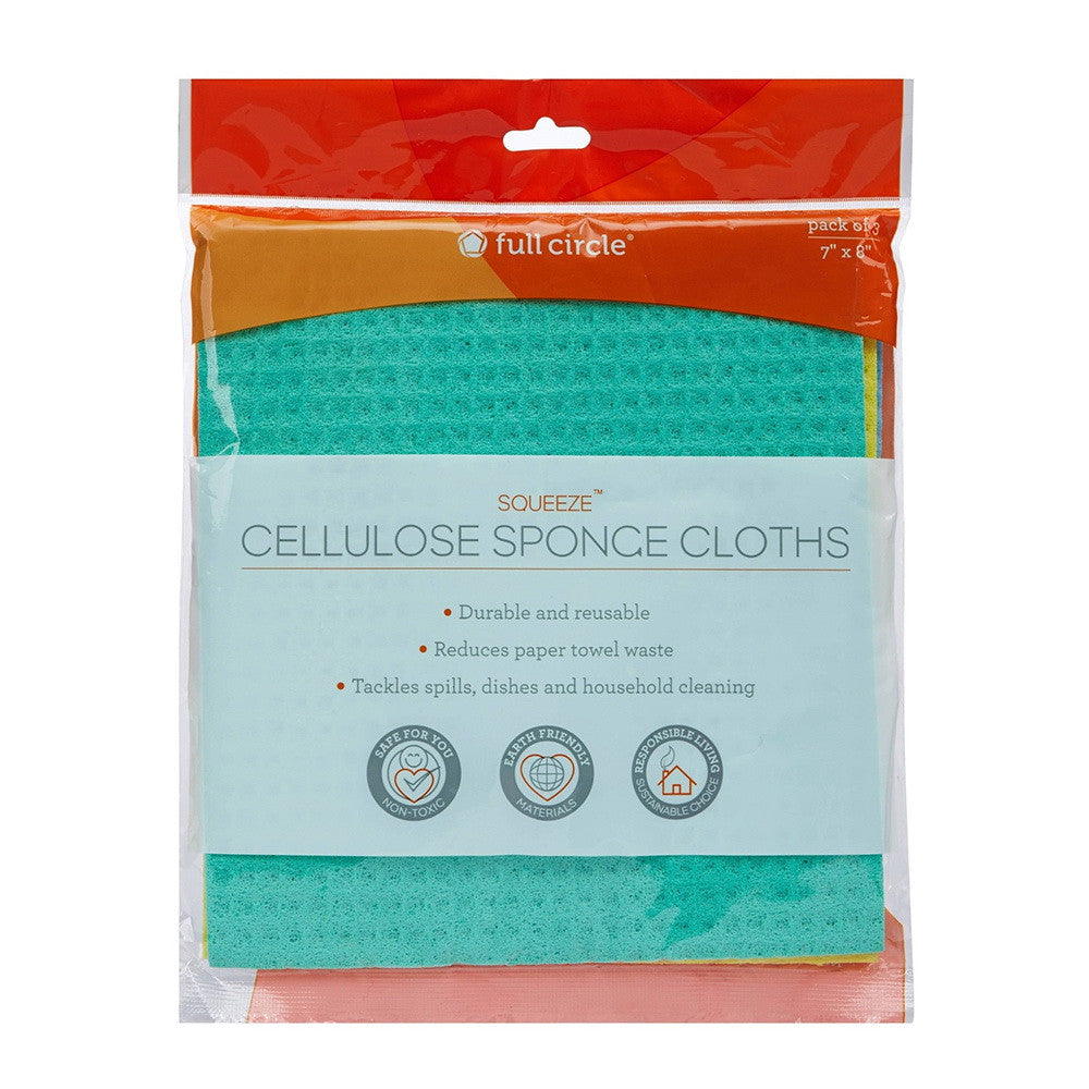 Full Circle Reusable Cellulose Sponge Clothes